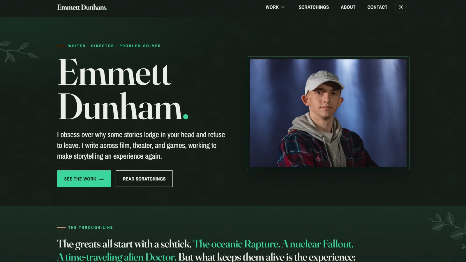 emmettdunham.com portfolio website